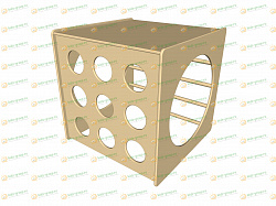 Куб деревянный для лазанья