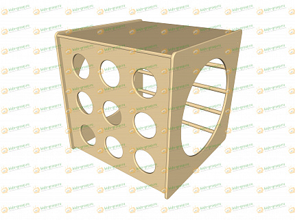 Куб деревянный для лазанья