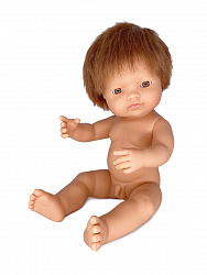 Кукла Мальчик  Европеец 38 см ( рыжие волосы)