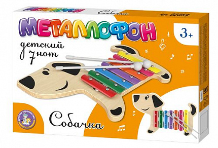 Металлофон детский "Собачка" 7 нот