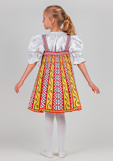 Мезенская роспись сарафан для девочки