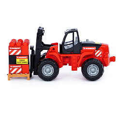 Автокар + конструктор (15 элементов) (в сеточке) MAMMOET