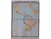 Учебная карта "Образование независимых государств в Латинской  Америке" (матовое, 2-стороннее лам.)