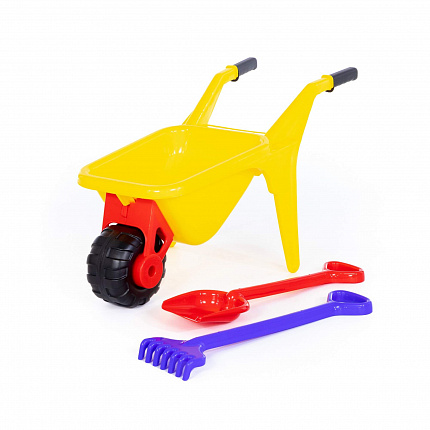 Тачка Садовод + лопата большая, грабли большие