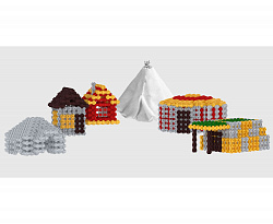 Учебно-методический комплект  "Жилища народов России" (на 4 чел.) Фанкластик