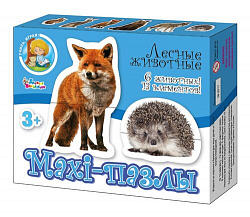 Пазлы Maxi "Лесные животные" 13 эл