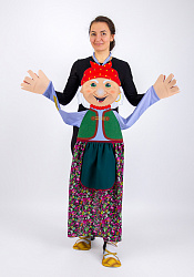 Баба Яга ростовая кукла из фетра для взрослого / 130 см