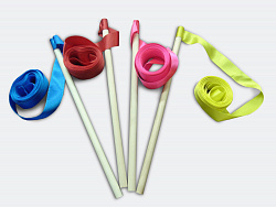 Лента атласная на деревянной палочке 20м