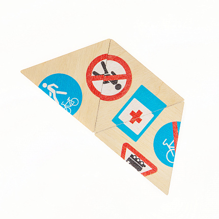 Пазл деревянный "Дорожные знаки"