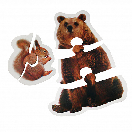 Пазлы Maxi "Лесные животные" 13 эл