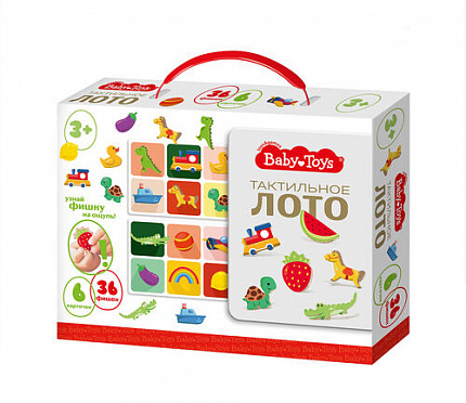 Лото "Тактильное" Baby Toys (36 деревянных фишек)
