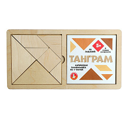 Игра головоломка деревянная "Танграм" (бол)