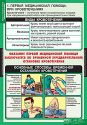 Таблицы демонстрационные "Правила оказания первой медицинской помощи"