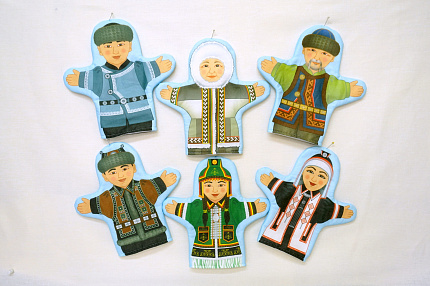 Набор рукавичек "Семья якутская" 6 шт.