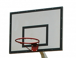 Щит баскетбольный тренировочный фанерный 120х90см на металлической раме