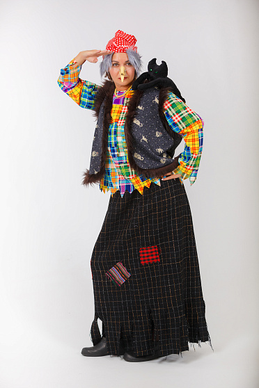 Карнавальный костюм взрослый "Баба Яга"