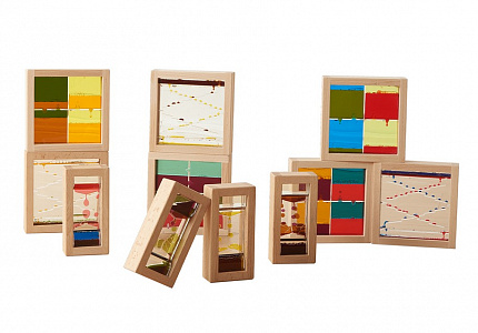 Деревянные сенсорные блоки с жидкостью (10 штук)