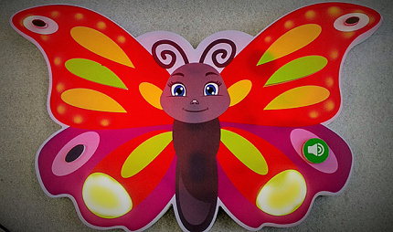 Прибор интерактивный световой Бабочка - Бабочка световая со звуком