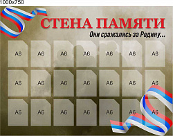 Стенд Стена памяти