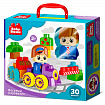Конструктор пластиковый "Веселый паровозик" 30 дет Baby Block