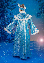 Костюм Снегурочки Гжель из парчи