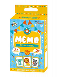 Игра настольная "МЕМО" Животные. Серия АКТИВ time