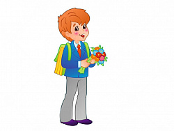 Уличная фигура "Мальчик-школьник"