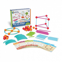 Развивающая игрушка "Погружение в геометрию с карточками"  (114 элементов с карточками)