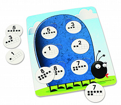 Развивающая игрушка "Божья коровка. Состав числа"  (78 элементов)