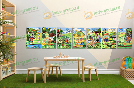 Комплект бизибордов настенных СКАЗКИ