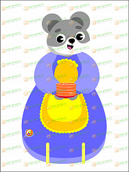 Декорация для детского театра напольная МЫШКА