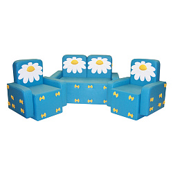 «Бантик с аппликацией без столика»
комплект мягкой игровой мебели