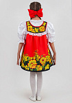 Русский народный костюм для девочки Хохлома распашная