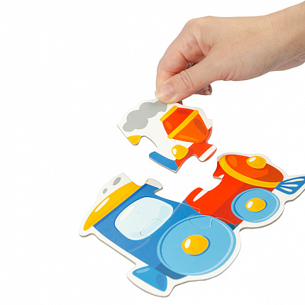 Пазлы контурные "Транспорт" Baby Toys