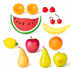 Игровой набор Корзина с фруктами (15 предметов)