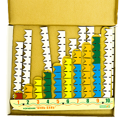 Кораблик "Буль-Буль" Ларчик (счет до ста) (дерево)