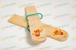 Лыжи для эстафеты из массива дерева