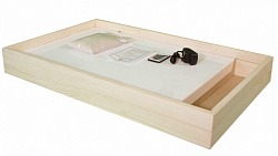 Световой планшет для рисования песком "Макси" с 1 отсеком (сосна)