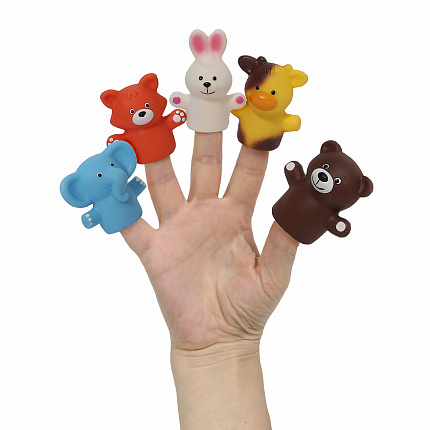 Пальчиковый театр. Герои любимых стихов. Набор из 5 игрушек