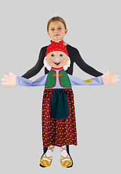 Баба Яга ростовая кукла из фетра для детей / 100 см.