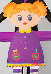 Внучка ростовая кукла из фетра для взрослого / 130 см.