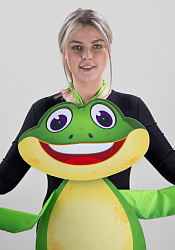 Лягушка ростовая кукла из фетра для взрослого / 130 см.