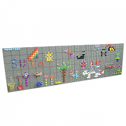 STEM Стена панель основание для улицы 800 x 1200