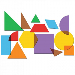 Развивающая игрушка "Прозрачные геометрические фигуры" (408 элементов)