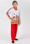 Мезенская роспись рубаха для мальчика