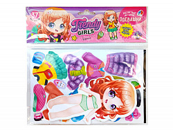 Игра магнитная "Одевашки. Карина" Магнитные истории (европодвес)