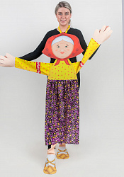 Бабка ростовая кукла из фетра для взрослого / 130 см.