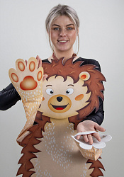 Ёж ростовая кукла из фетра для взрослого / 130 см.