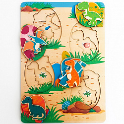 Вкладыш многоуровневый Динозавры