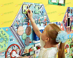 Комплект бизибордов и декоративных панелей для оформления стены